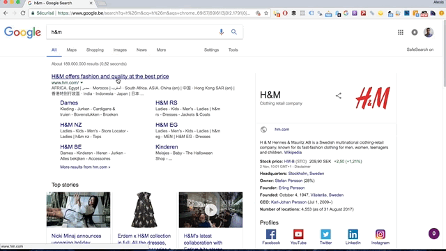 video capture h&m homepage down